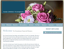 Tablet Screenshot of dennisonfuneralhome.com